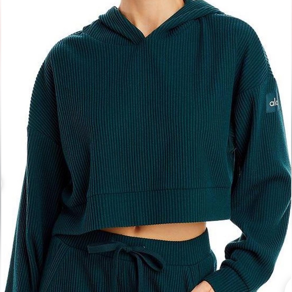 ALO Yoga - MUSE RIBBED HOODIE